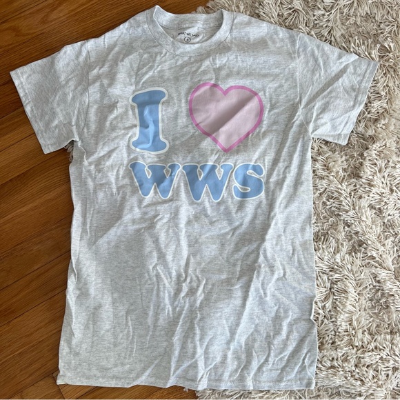 What We Said Podcast Exclusive Tour Merch “I 🩷 WWS” Graphic Tee - Picture 3 of 6